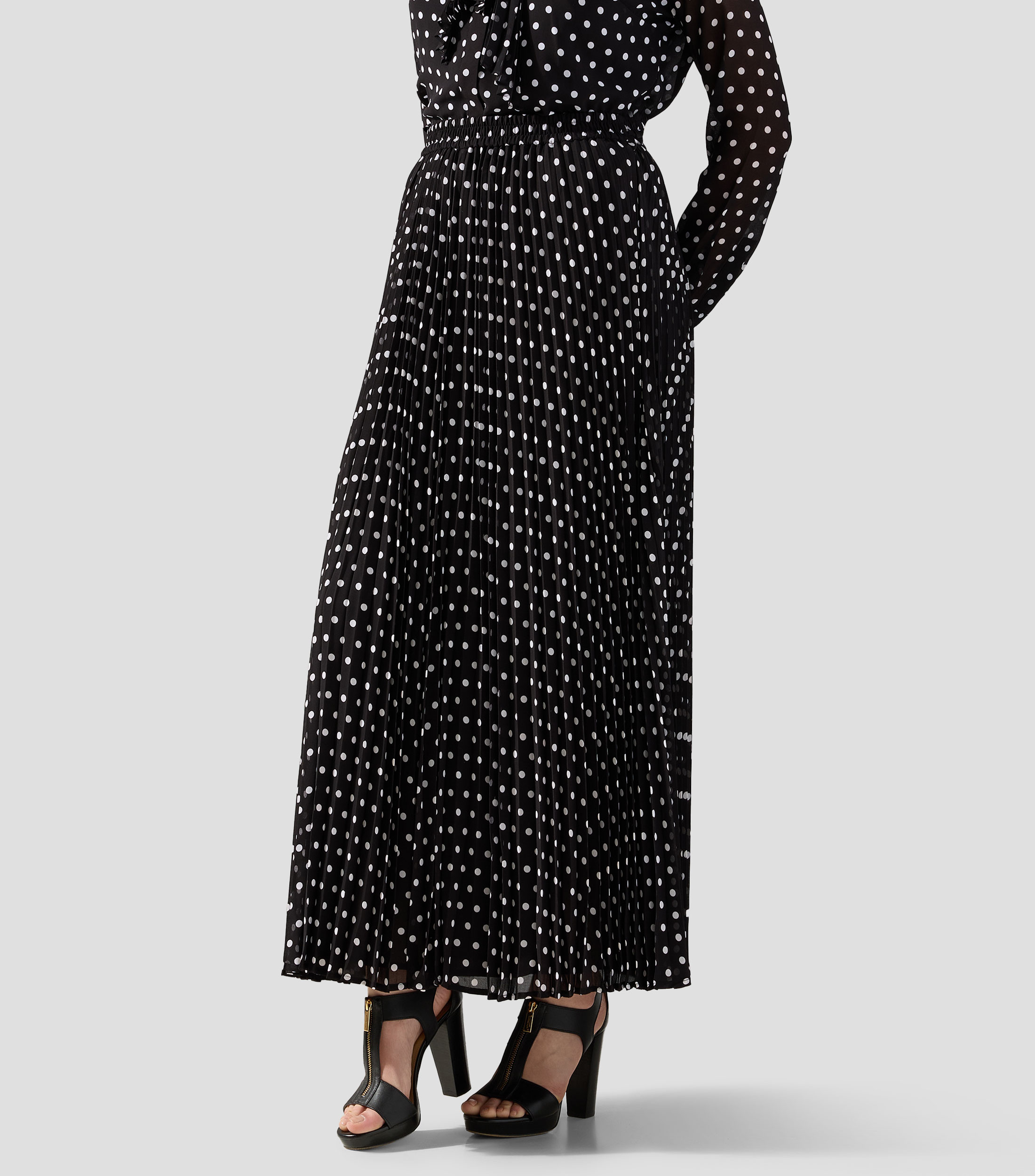 Falda larga A Polkadots Mujer